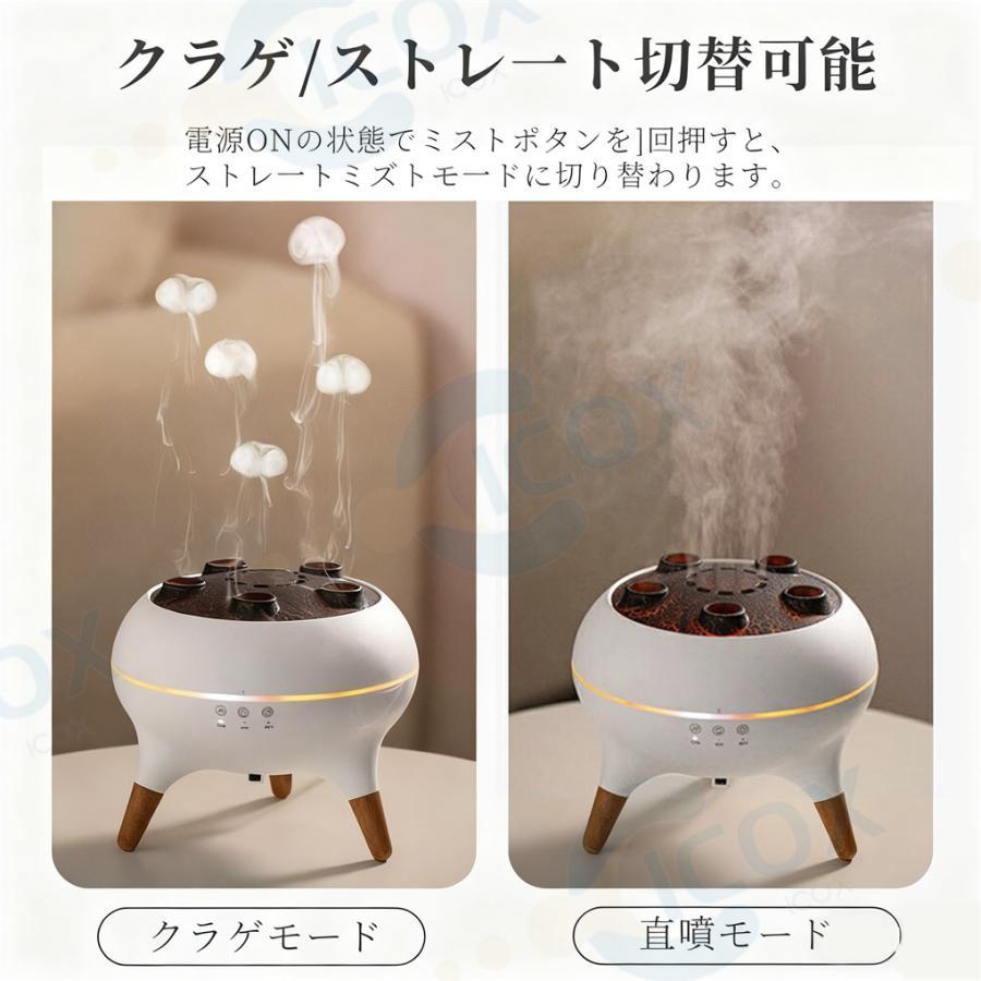 2026新品○音楽連動】アロマ加湿器 超音波 クラゲ アロマ