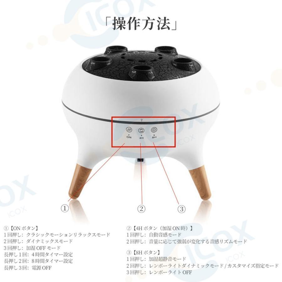 2025新品○音楽連動】アロマ加湿器 超音波 クラゲ アロマ