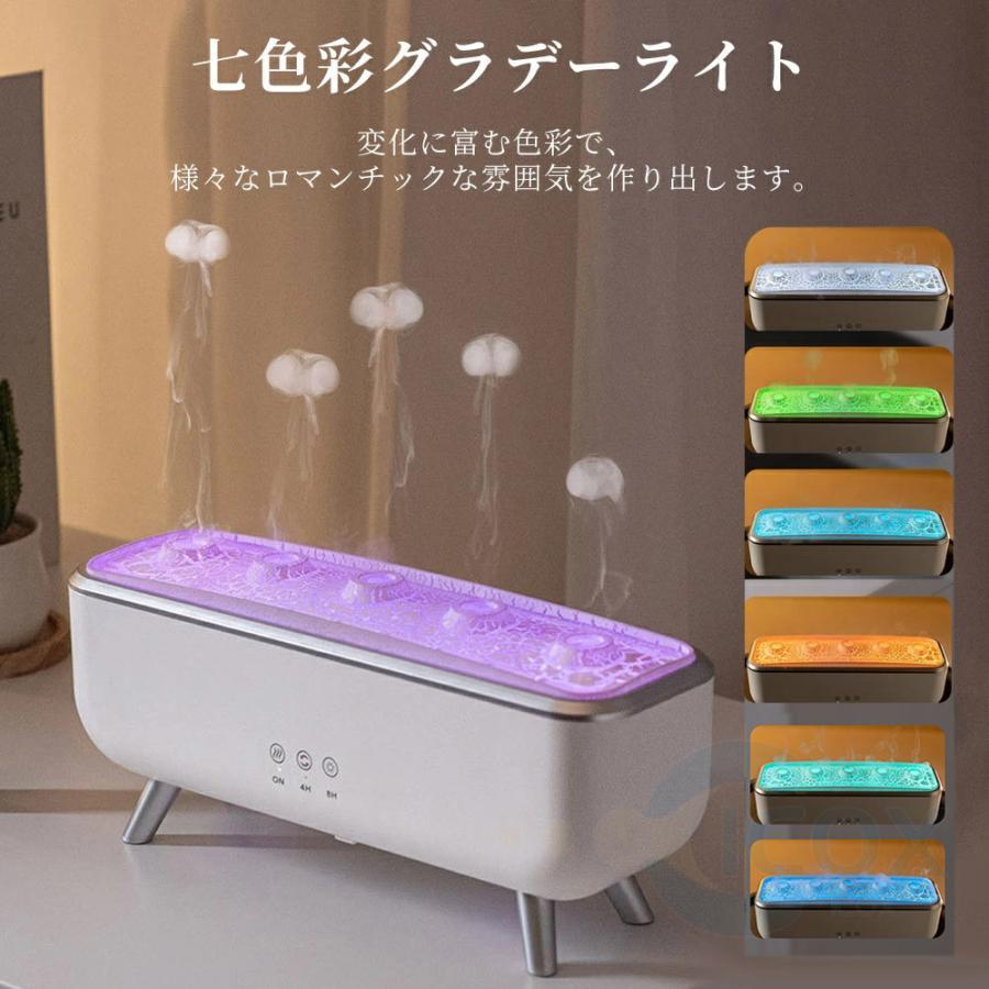 2026新品○音楽連動】アロマ 加湿器 卓上 超音波 クラゲ アロマ