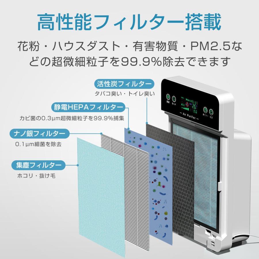 空気清浄機 花粉対策 小型 30畳 除菌 集塵 脱臭 空気清浄 3段階 風量