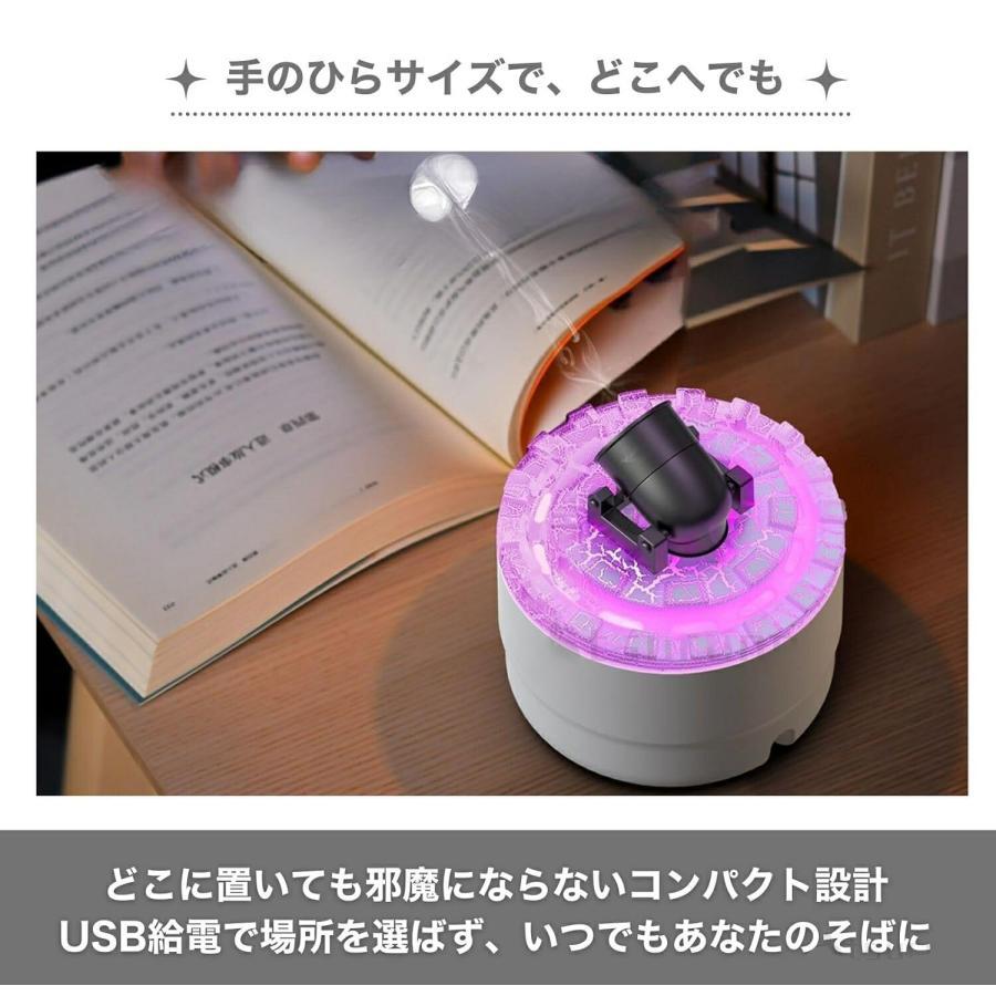 2026最新型】アロマ加湿器 クラゲ加湿器 砲弾式ミスト ディフューザー