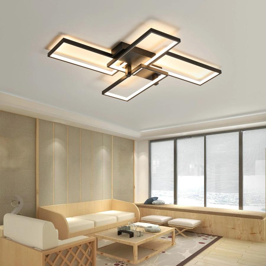 【組立必要】 シーリングライト おしゃれ 北欧 LED 調光調色 リモコン操作 寝室 リビング 照明 間接照明 省エネ インテリア 和室 洋室 天井照明 6畳 8畳 10畳の画像