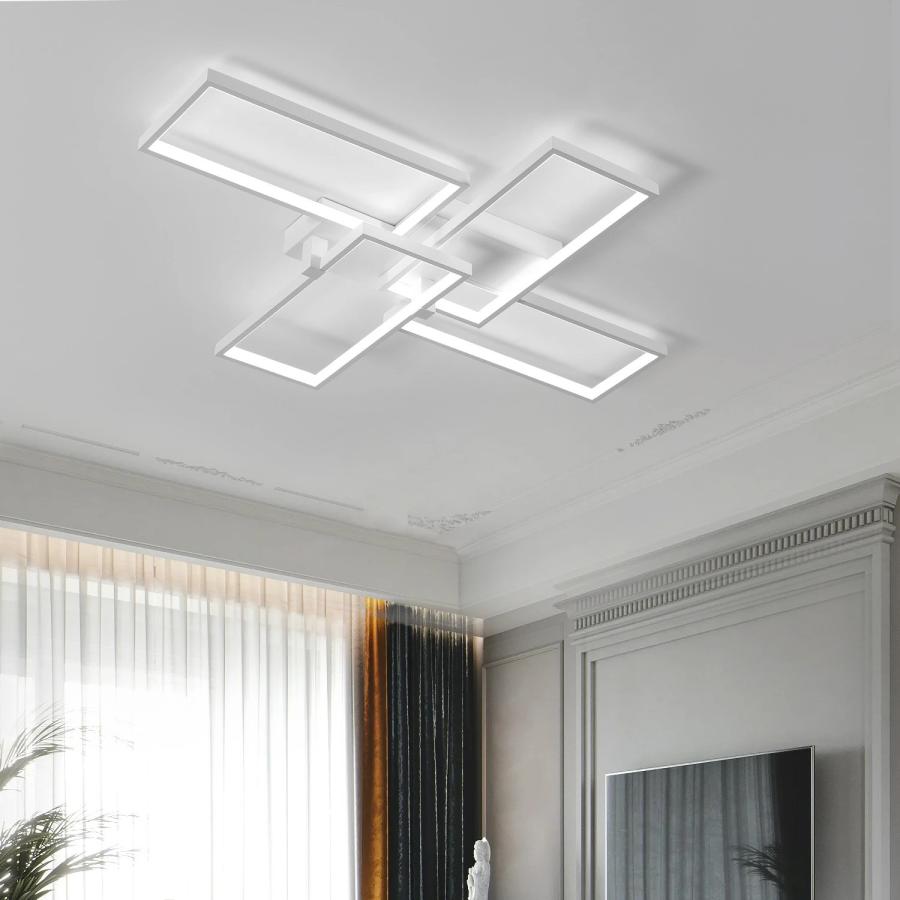 【組立必要】 シーリングライト おしゃれ 北欧 LED 調光調色 リモコン操作 寝室 リビング 照明 間接照明 省エネ インテリア 和室 洋室 天井照明 6畳 8畳 10畳の画像