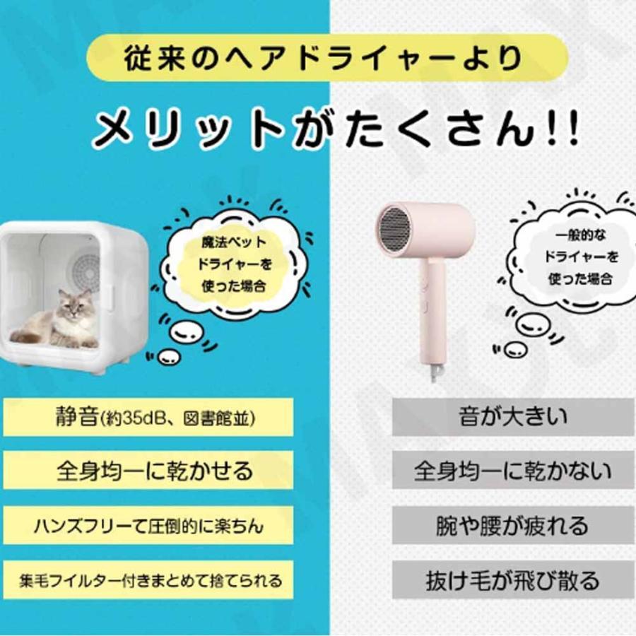 ペットドライヤー ハウス なでなで窓 62L ペット乾燥機 ドライヤー