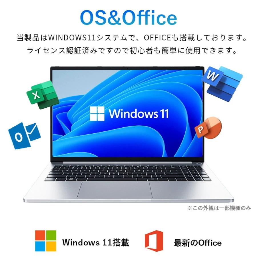 インテル（intel） ノートパソコン office付き PC 安い ノートPC 薄型