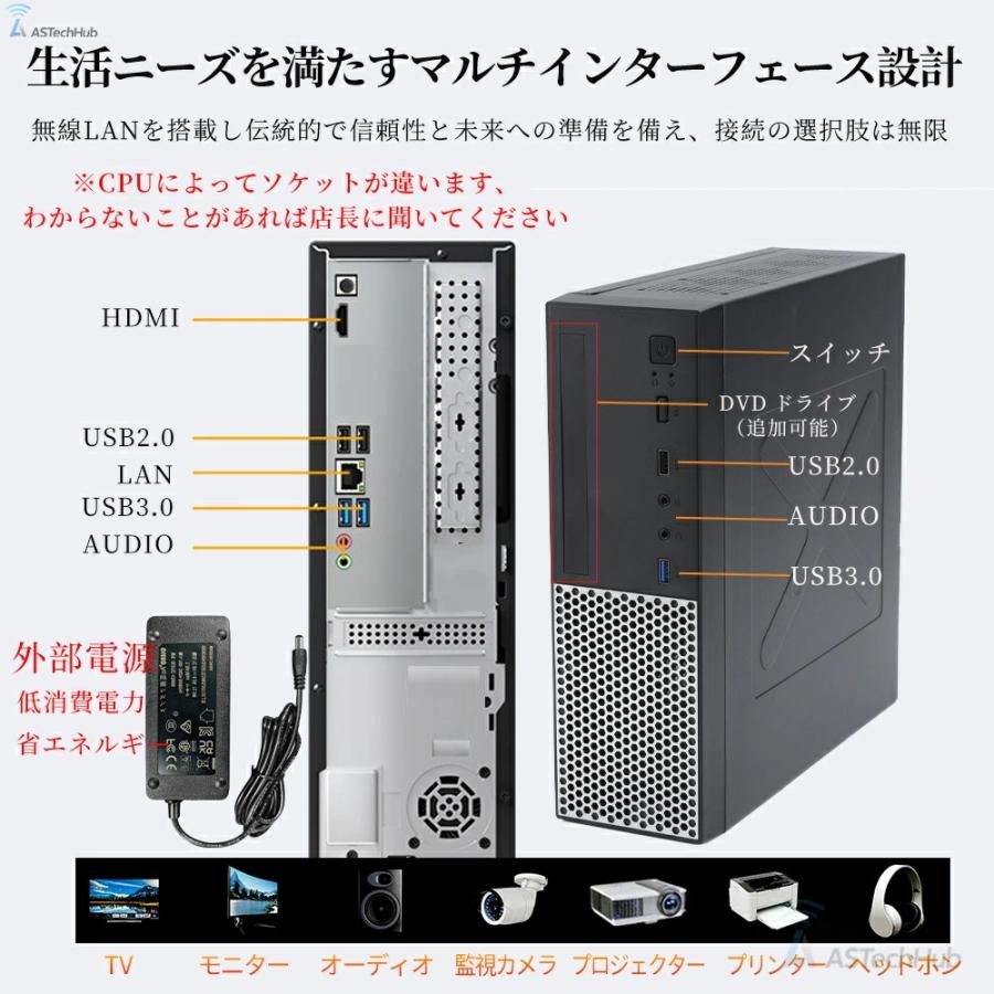 Win11 Core i5高性能デスクトップ SSD Office2024 インテル（intel） デスクトップパソコン パソコン office2024搭載