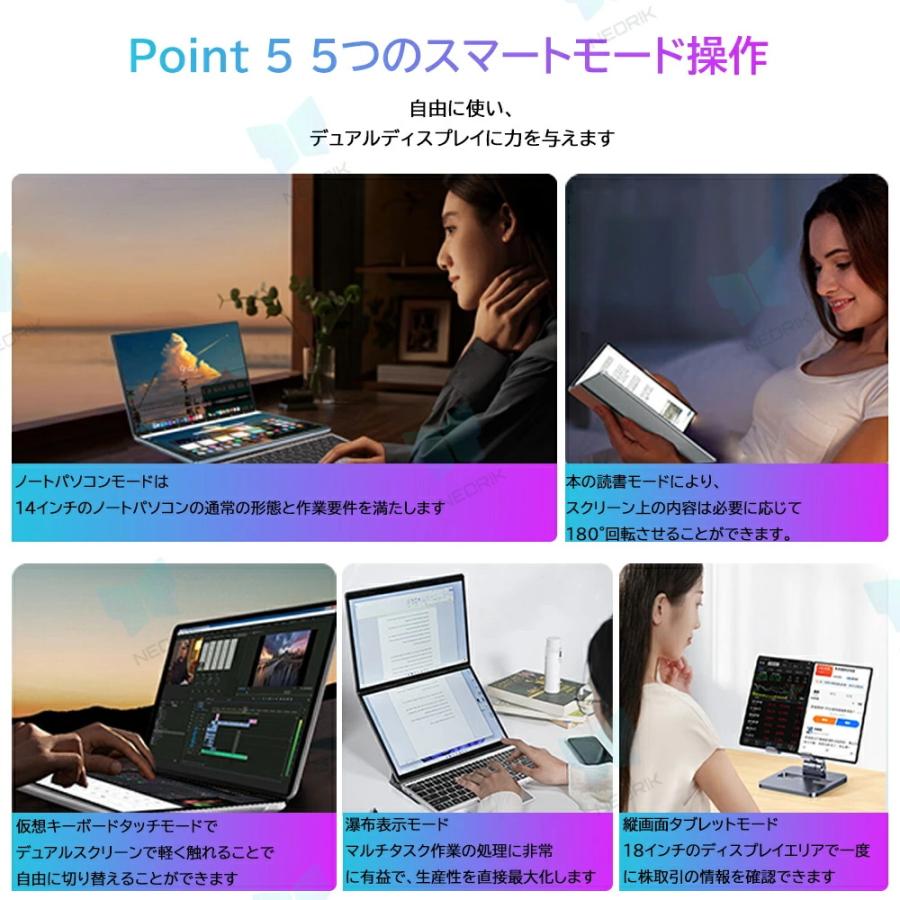 インテル（intel） デュアルスクリーン ノートパソコン 2in1
