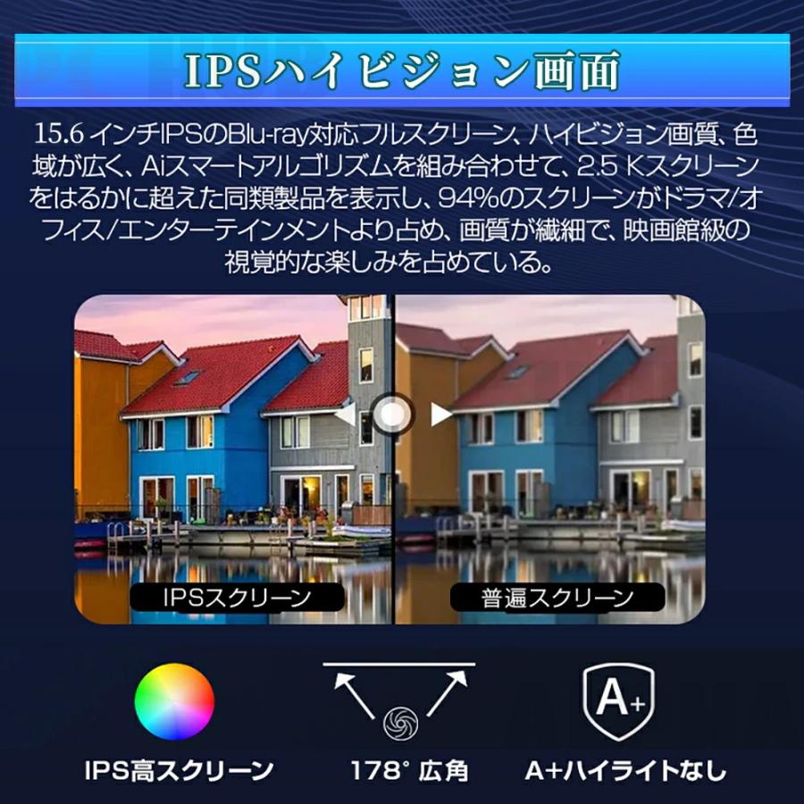 ノートパソコン office付き 2026新品 初期設定済み Windows11 指紋認証 15.6インチ フルHD液晶 PC パソコン intel高性能N95 3.4GHz 32GB 薄型 テンキー付き 無線の画像