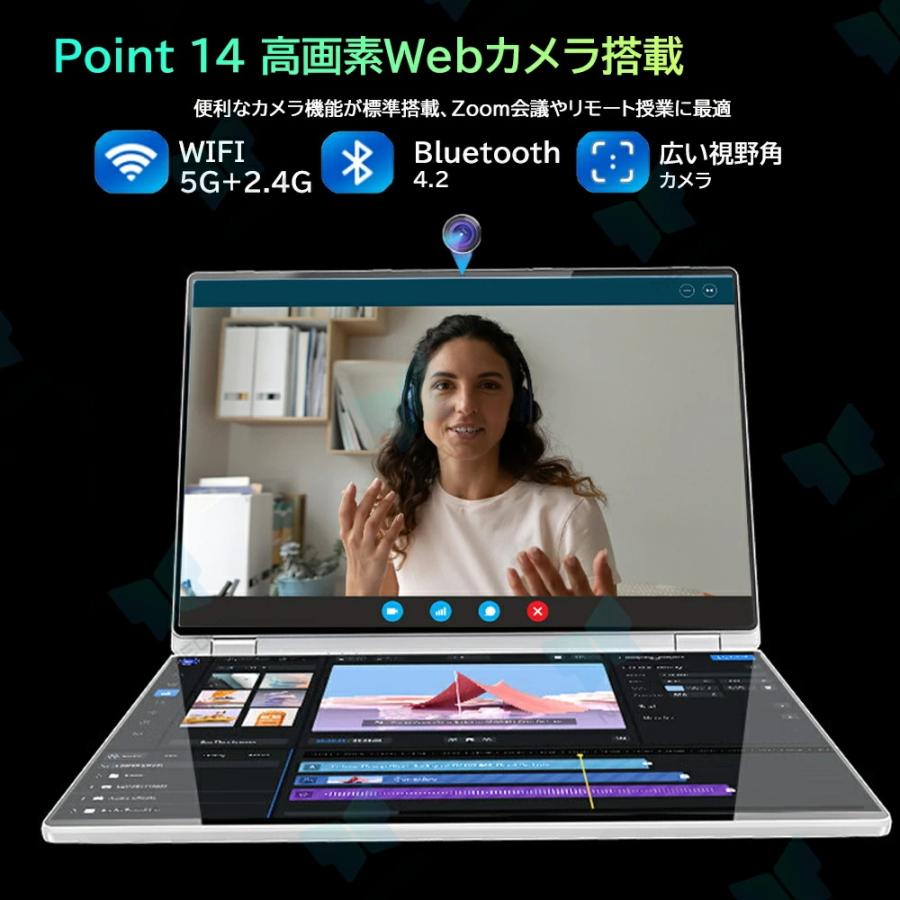 インテル（intel） デュアルタッチスクリーン ノートパソコン 2in1