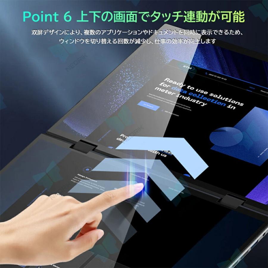 インテル（intel） デュアルタッチスクリーン ノートパソコン 2in1