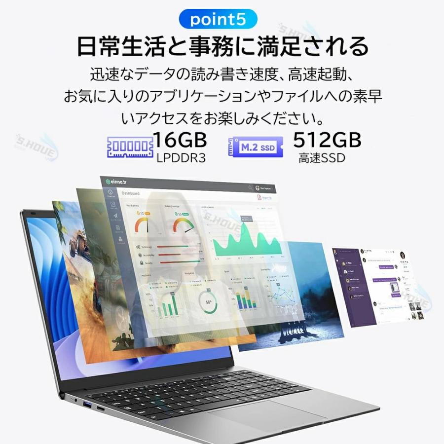 インテル（intel） ノートパソコン office付き 14.1型 高性能 AMD 高速
