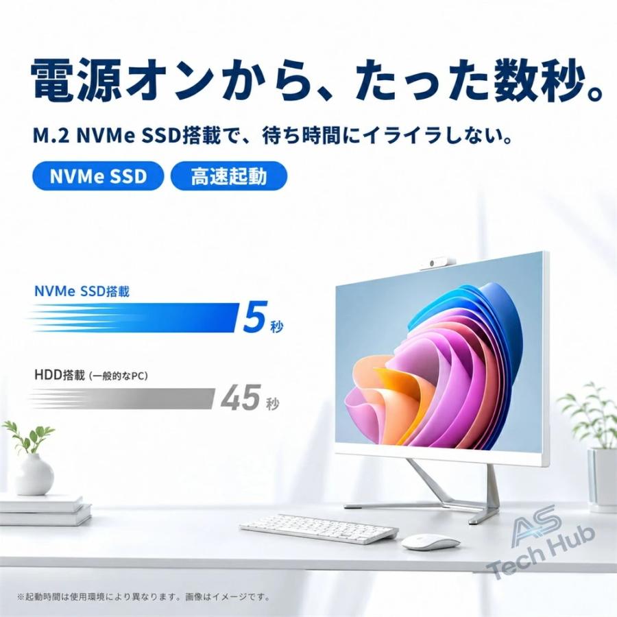インテル（intel） デスクトップパソコン 新品 一体型PC パソコン 24型