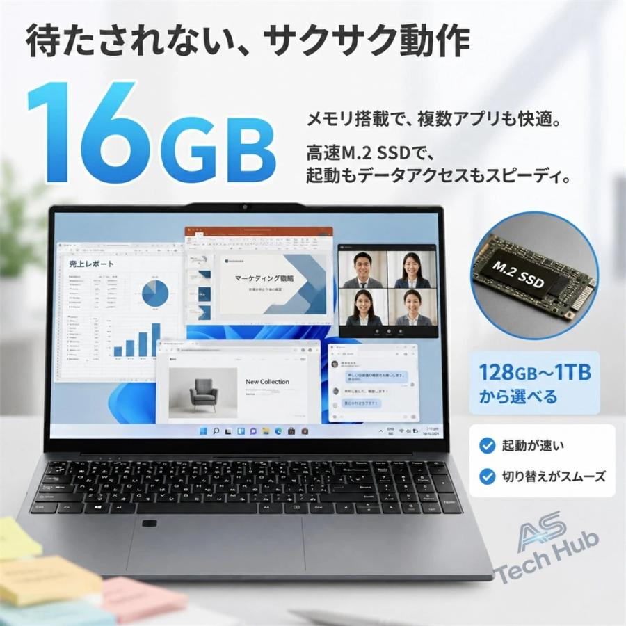 インテル（intel） ノートパソコン 15.6インチ 新品 Windows11 Pro