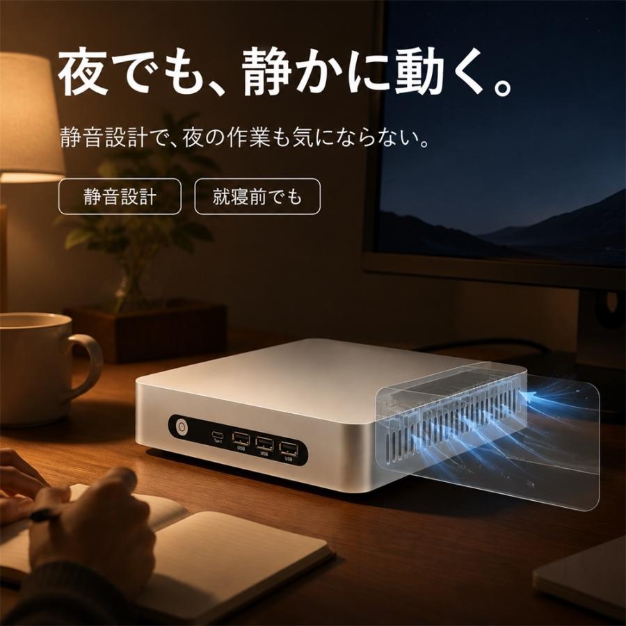 インテル（intel） デスクトップパソコン 新品 超小型ミニPC Windows11