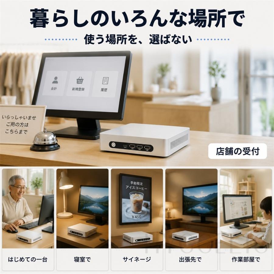 インテル（intel） デスクトップパソコン 新品 超小型ミニPC Windows11