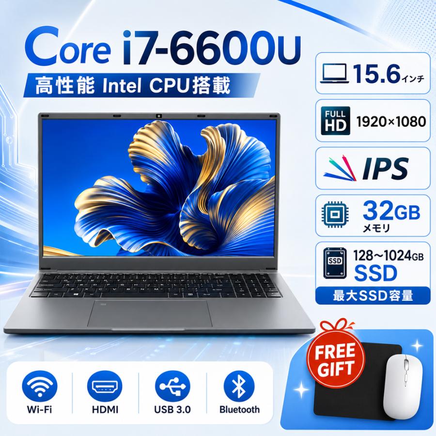 インテル（intel） ノートパソコン Windows11 ノートPC 軽量 高性能