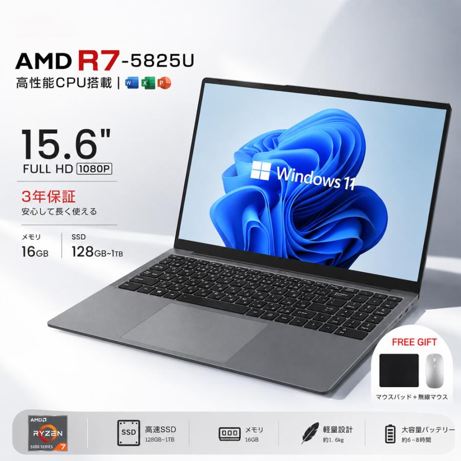 インテル（intel） パソコン ノートパソコン 新品 高性能CPU AMD