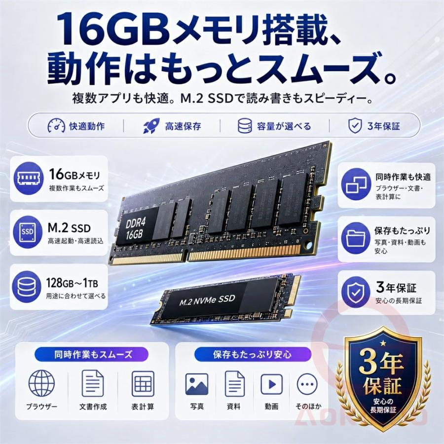 インテル（intel） パソコン ノートパソコン 新品 高性能CPU AMD