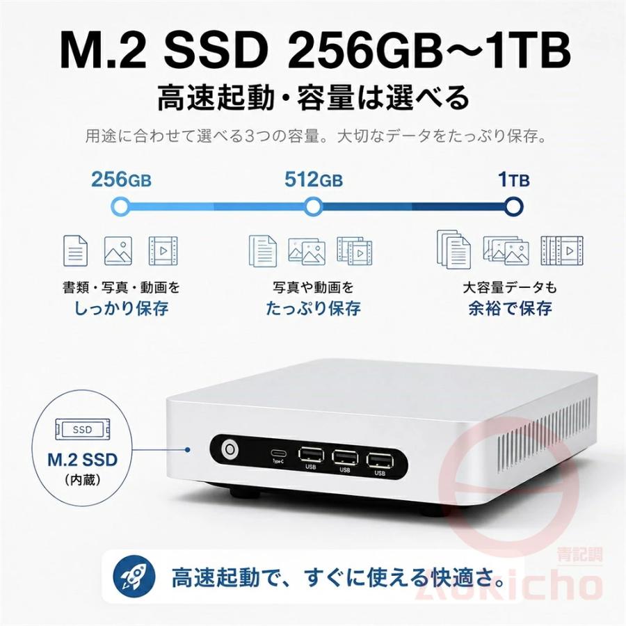 インテル（intel） ミニパソコン ミニ pc 新品 office付き mini pc