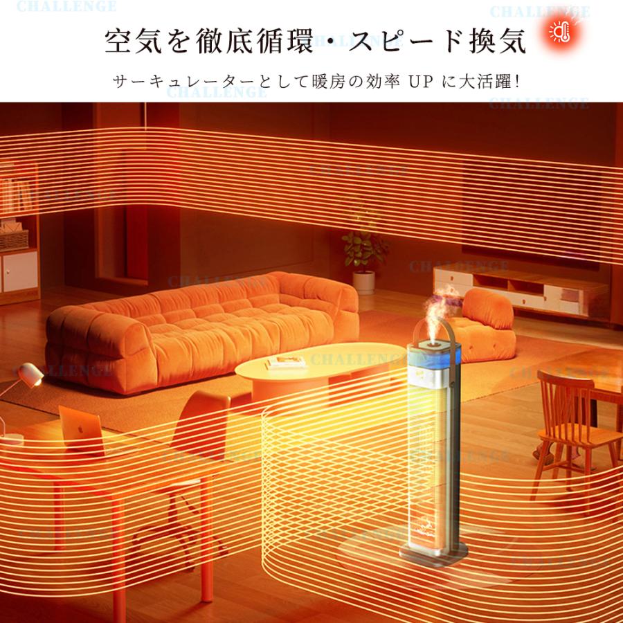 セラミックヒーター 速暖 電気ファンヒーター 加湿器 空気清浄 暖房