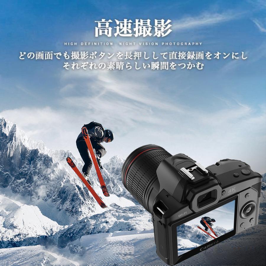 デジタルカメラ 4k 高画質 初心者セット wifi転送 スマホ同時 安い