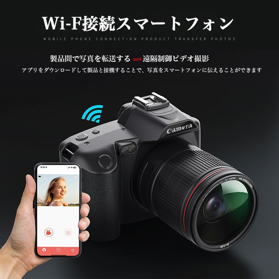 デジタルカメラ 4k 高画質 初心者セット wifi転送 スマホ同時 安い