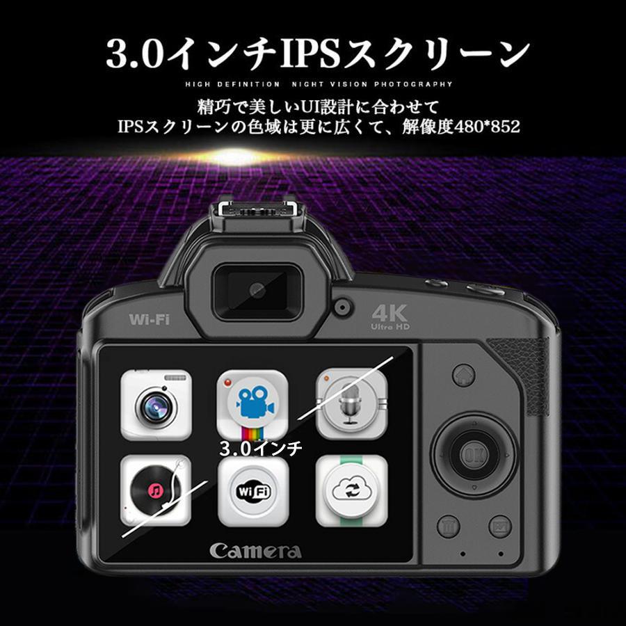 デジタルカメラ 4k 高画質 初心者セット wifi転送 スマホ同時 安い