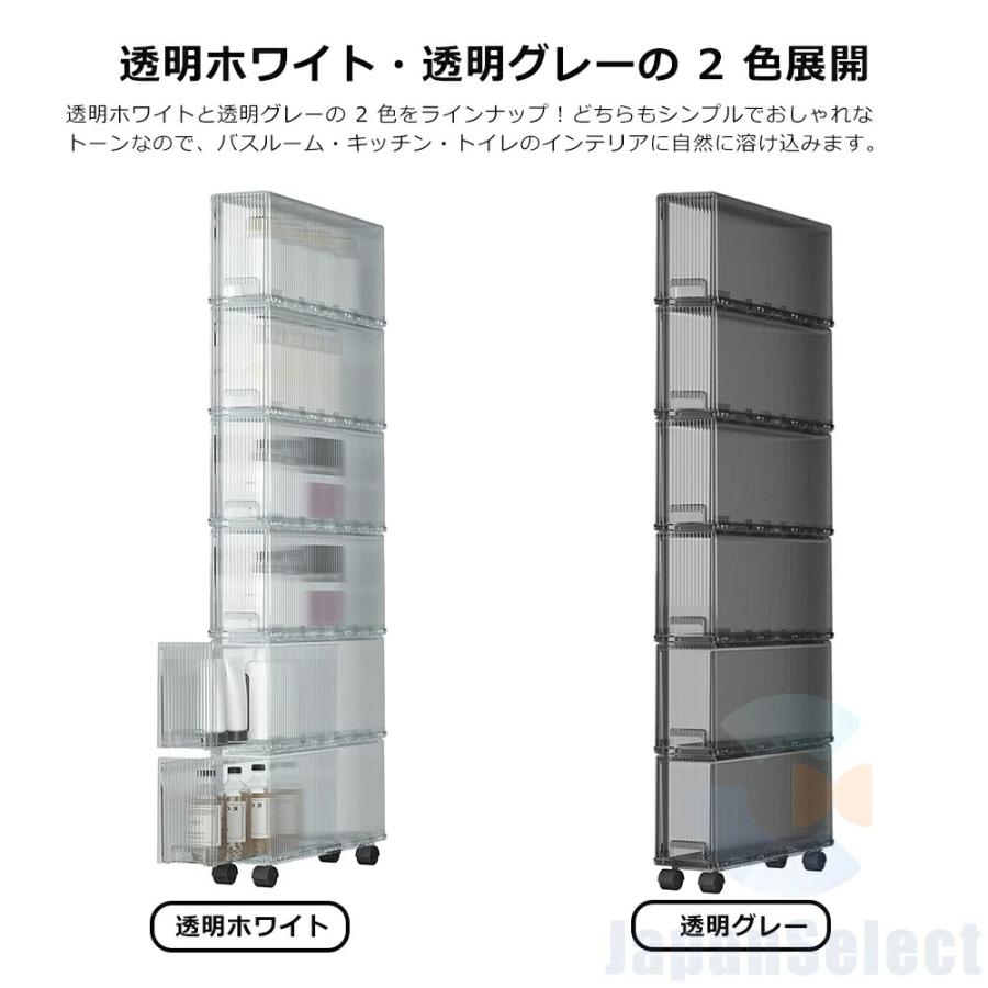隙間収納 引き出し12cm キャスター付き 隙間 収納棚 キッチン隙間収納 