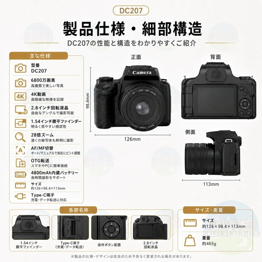 デジタルカメラ 一眼レフカメラ 初心者 セット WiFi 大画面 4K高画質