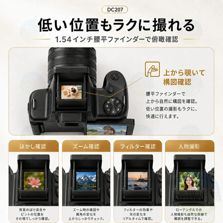 デジタルカメラ 一眼レフカメラ 初心者 セット WiFi 大画面 4K高画質