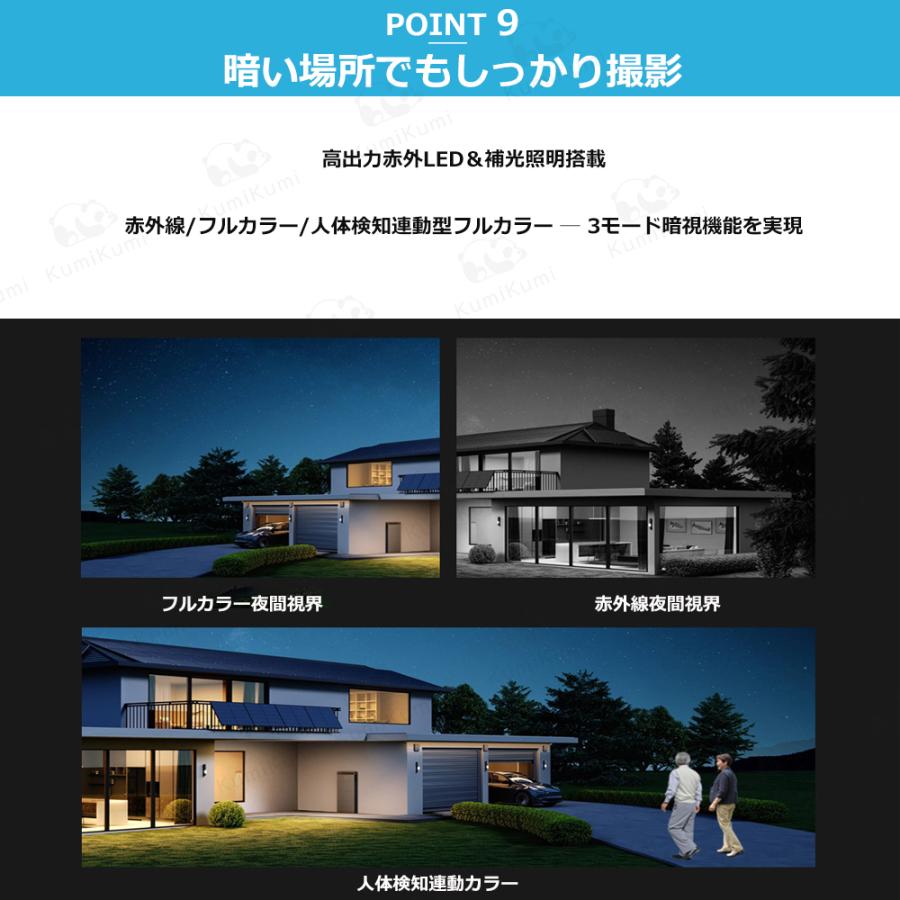 防犯カメラ 屋外 1200万画素 8倍ズーム 四画面 人体検知 自動追跡 遠隔
