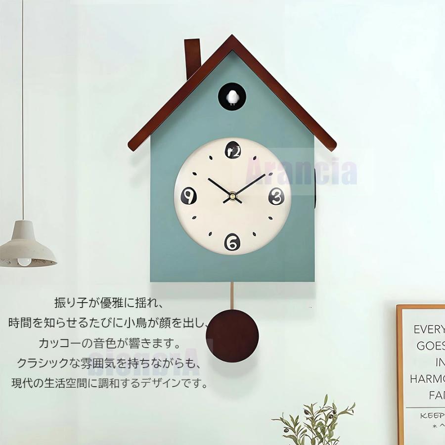 壁掛け鳩時計 鳩時計 置き時計 振り子時計 カッコー時計 ハト時計 明暗