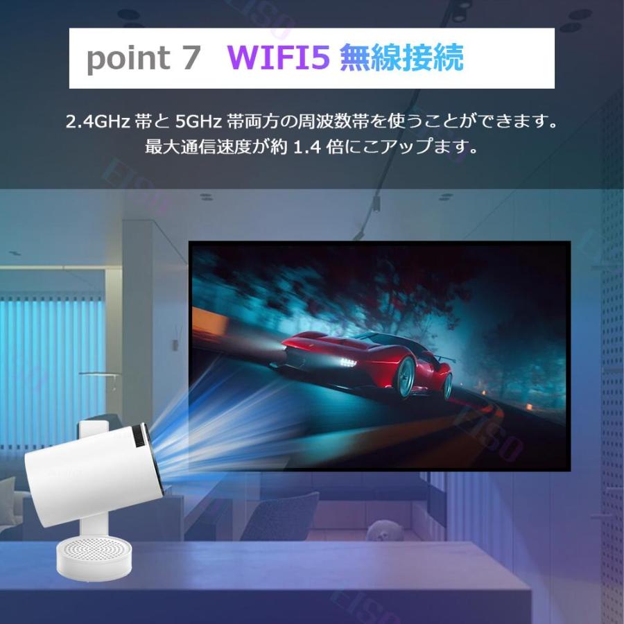 プロジェクター スマホ 小型 家庭用照明 自動台形補正 Android 13