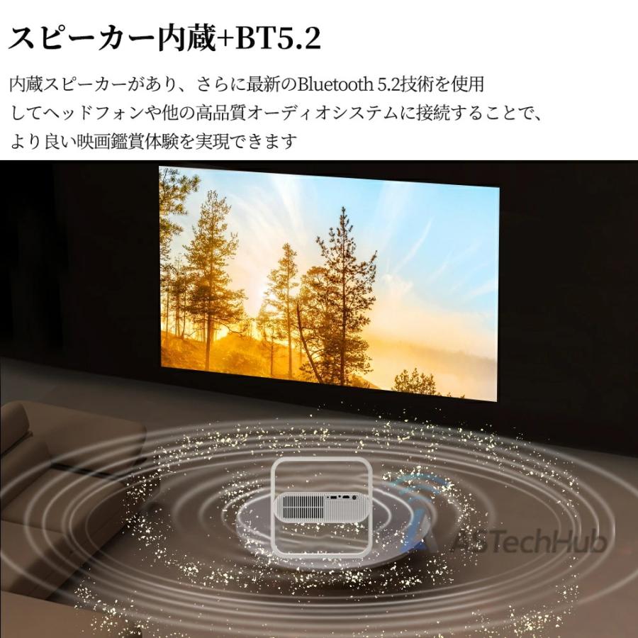 プロジェクター 新品 天井投影 小型 家庭用 WIFI6 4K対応 35000LM フル