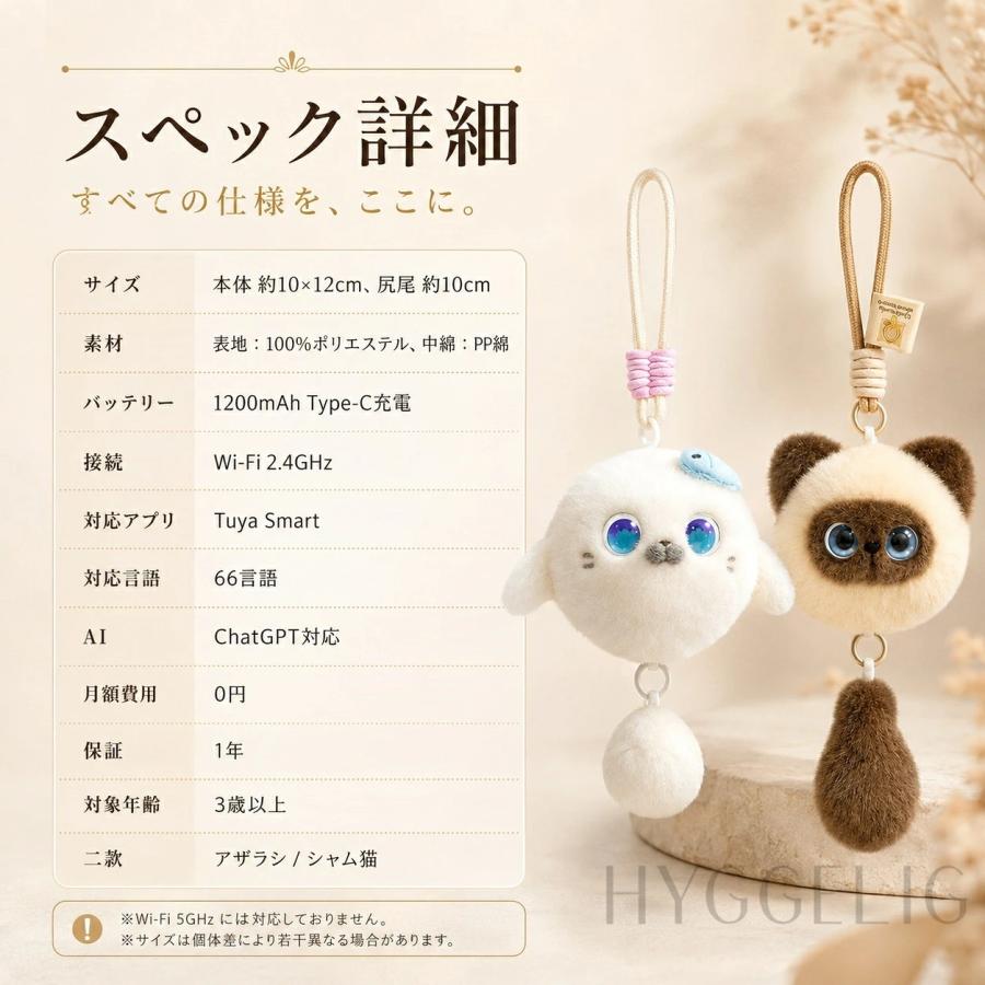 AIペット AIロボット ぬいぐるみ 電子ペット おしゃべりロボット 猫