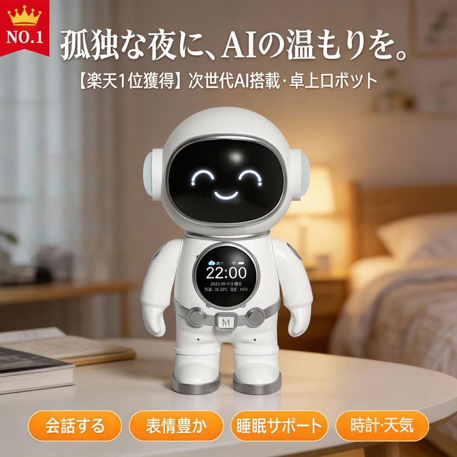 AI ロボット 次世代AIパートナー 会話 宇宙飛行士 ChatGPT対応 AI