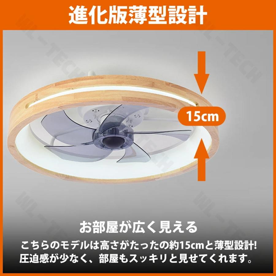 シーリングファンライト ファン付きライト LED シーリングライト 薄型