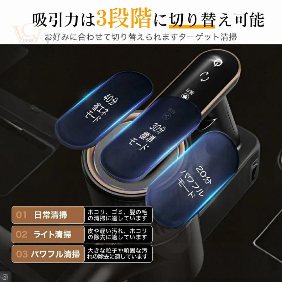 掃除機 コードレス 乾湿両用 55000pa サイクロン式 自立式 強力吸引力