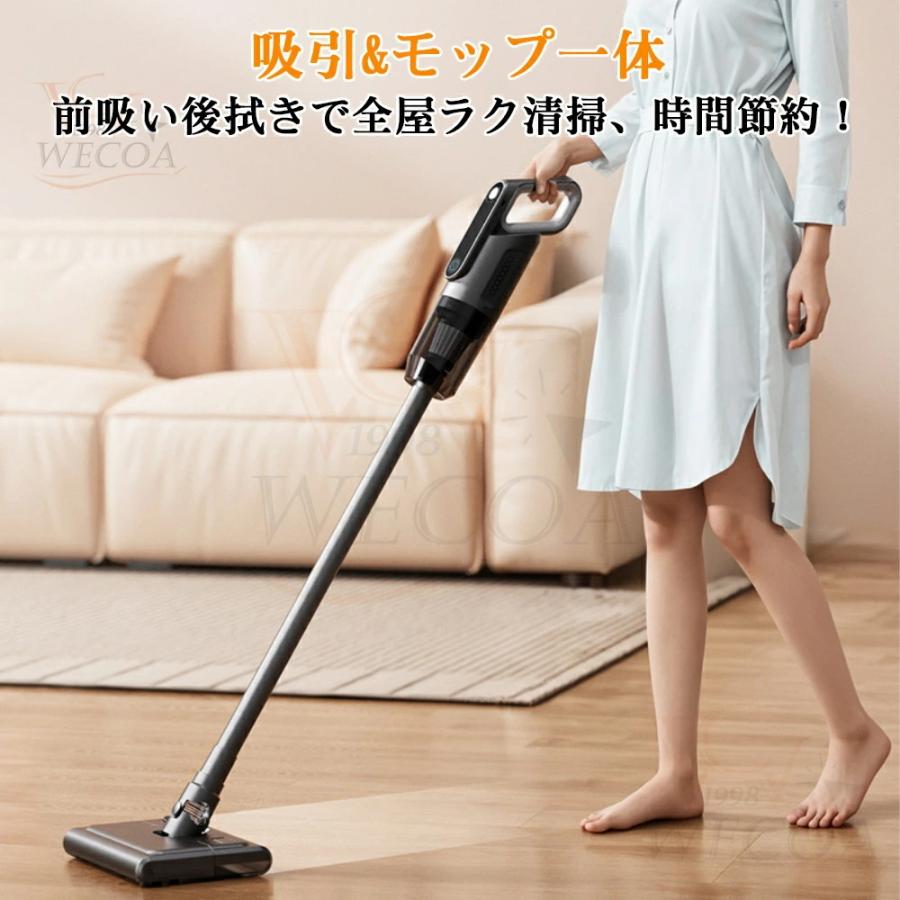 掃除機 コードレス 42000pa 強力吸引力 軽量 充電式 大容量 サイクロン