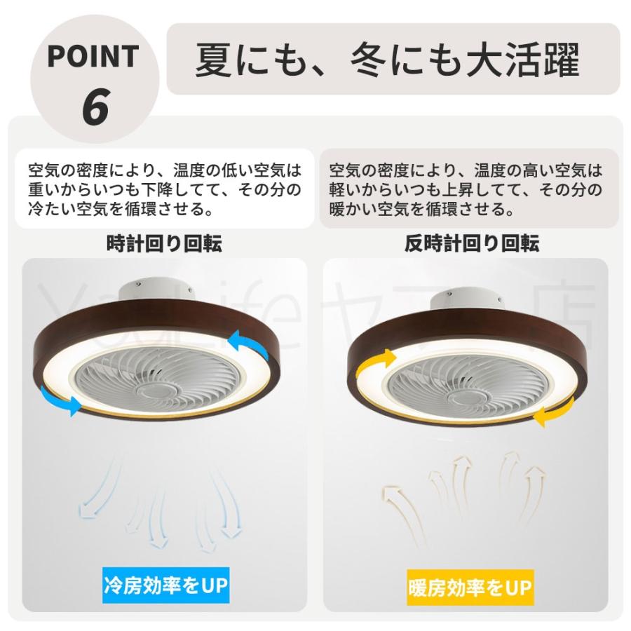 シーリングファンライト 6畳 リモコン付 DC 天井扇風機 照明 調光調色 LED 12畳 リビング 天井 居間 北欧 モダン おしゃれ ダイニング 子供部屋 省エネ｜youlife｜10