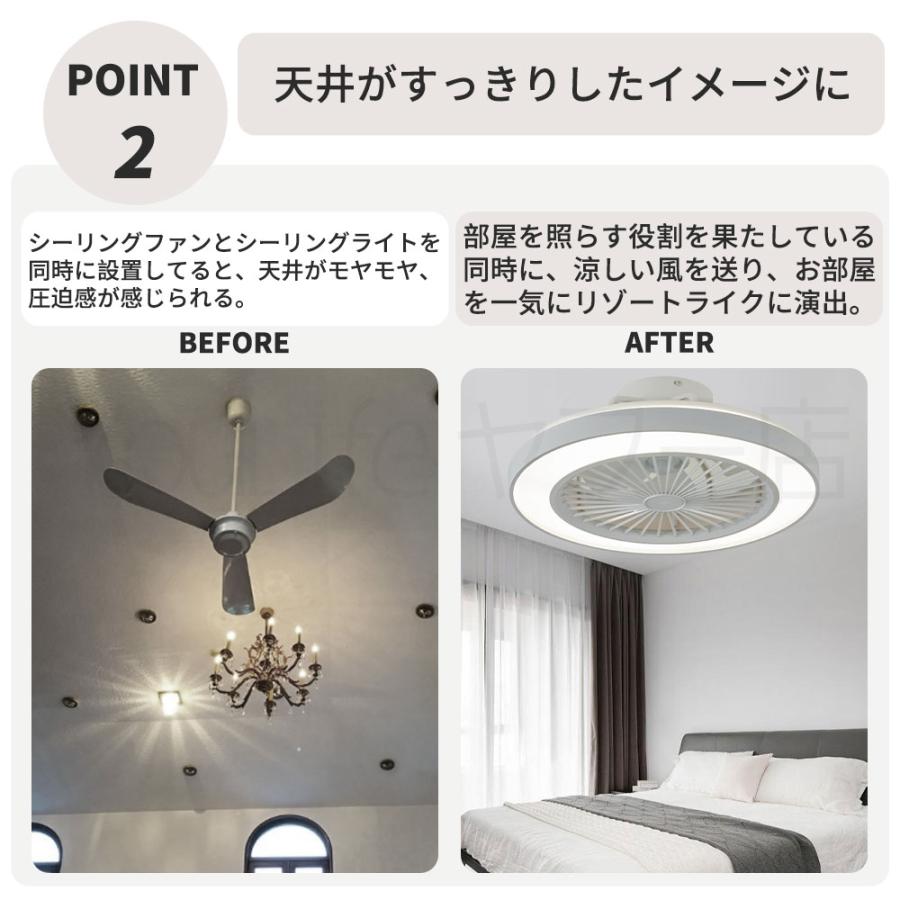 シーリングファンライト DC 天井扇風機 12畳 省エネ リモコン付 照明