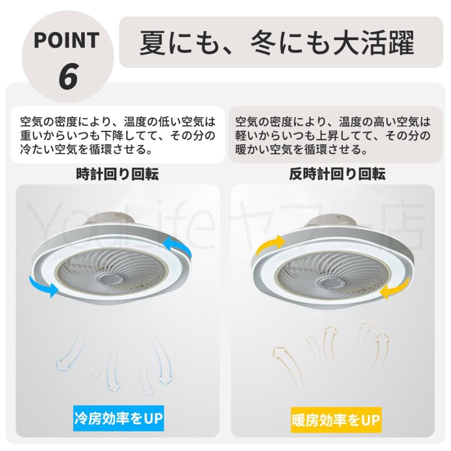 シーリングファンライト DC 天井扇風機 6畳 省エネ リモコン付 照明 調光調色 LED 12畳 リビング 天井 居間 北欧 モダン おしゃれ ダイニング 子供部屋｜youlife｜09