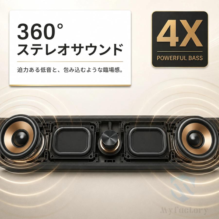 Bluetooth スピーカー 12W 大音量 高音質 木目調 ワイヤレス 小型