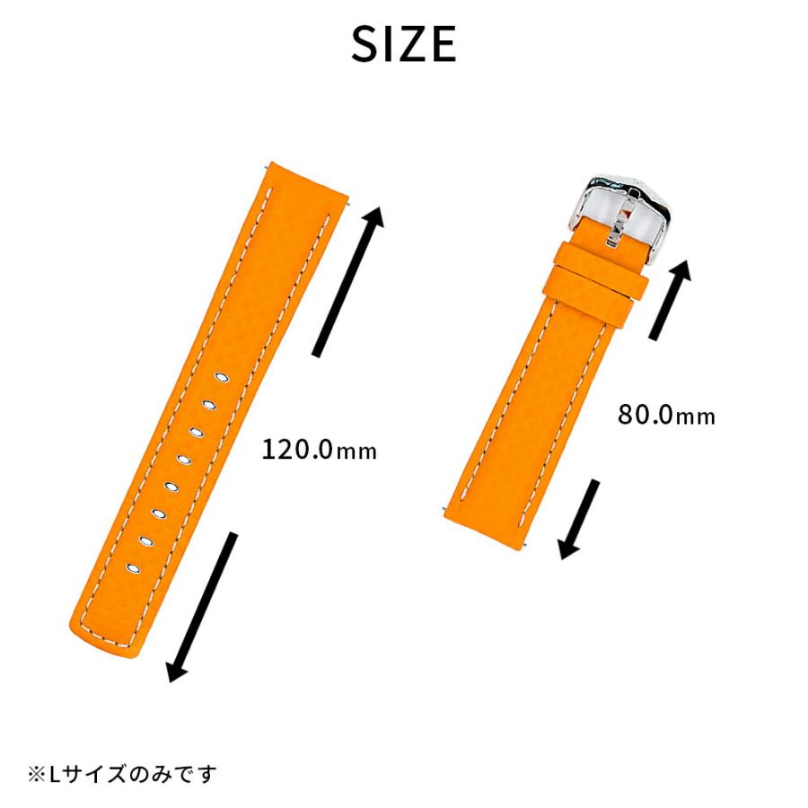 ヒルシュ Hirsch 時計ベルト バンド Carbon カーボン ラバー 100m 防水 カーフ 型押し カーボン型押し エンボス加工 革 18mm 20mm 22mm 24mmの画像