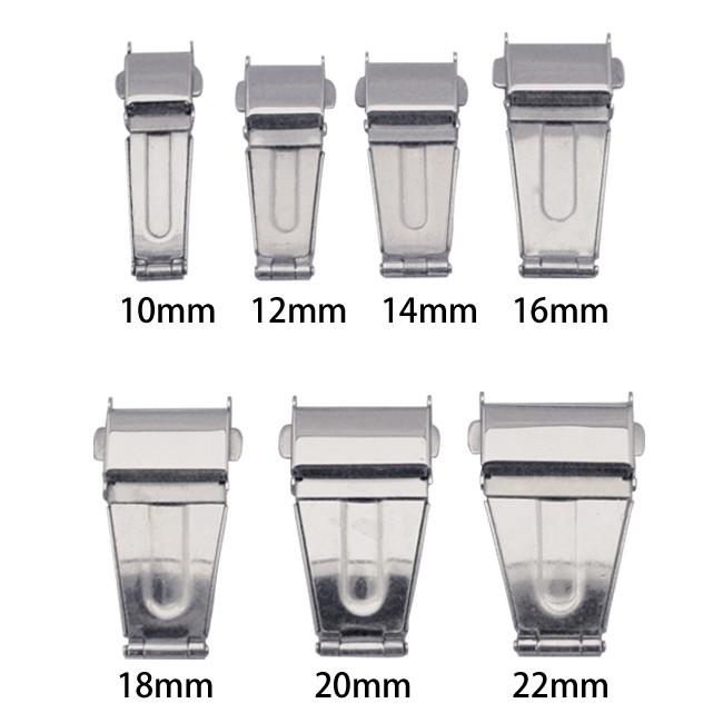 腕時計バンド用 三つ折れプッシュ式 バックル Ss 10mm 22ｍｍ 中留 留め具 バンド修理 時計修理 部品 De 651 De 651 時計修理 工具 収納 Youマルシェ 通販 Yahoo ショッピング