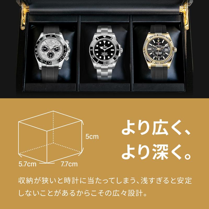 IGIMI（イギミ） 時計ケース 腕時計 ケース 3本用 高級 腕時計収納