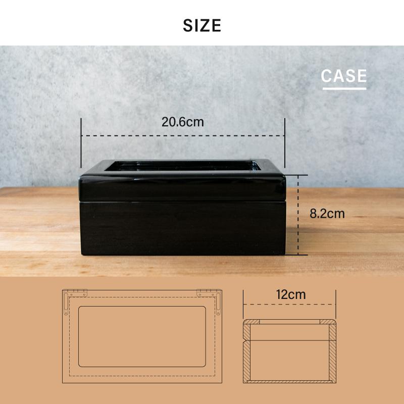 時計ケース 時計 ケース 腕時計 ケース 腕時計ケース 3本用  腕時計収納ケース 高級 木製 ブラック ネロ igimi レガーロ アウトレット｜youmarche｜17
