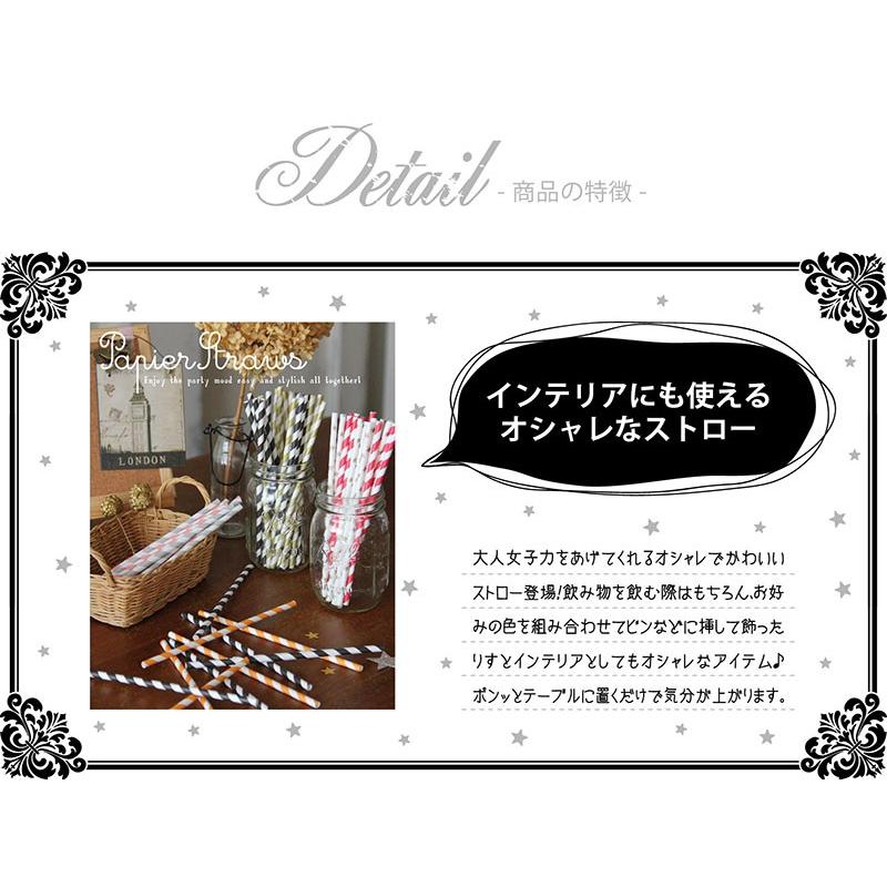 パピエ ストロー20本入 [紙ストロー ペーパーストロー ハロウィン 