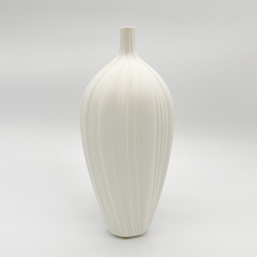 フラワーベース 花瓶 陶器 セラミック ホワイトドロップ |  | 01