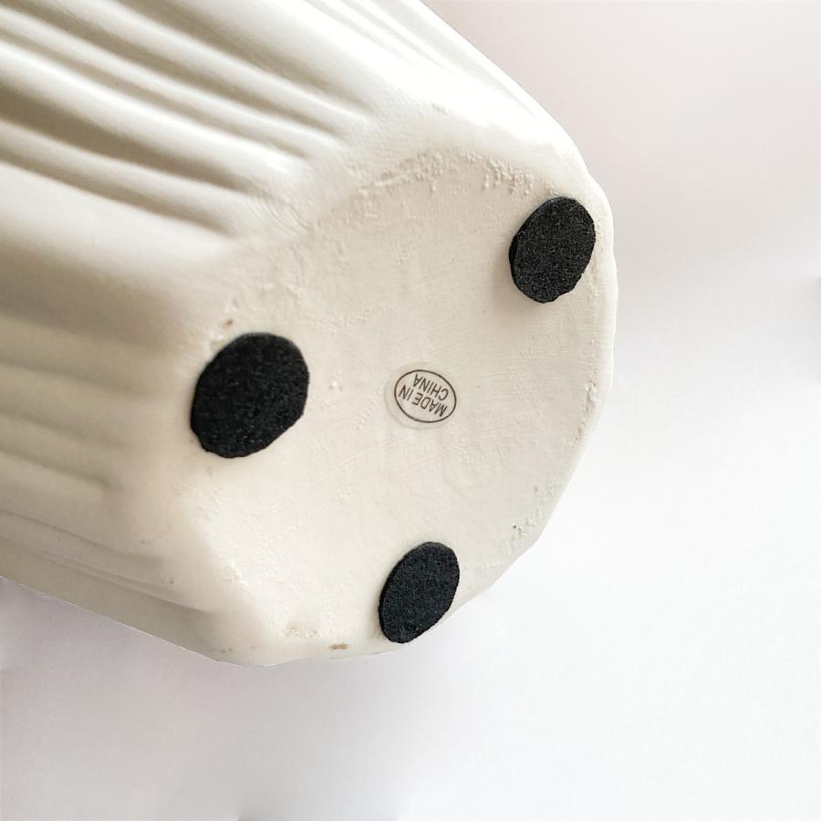 フラワーベース 花瓶 陶器 セラミック ホワイトドロップ |  | 05